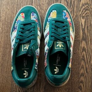 Adidas Liberty Green Floral Sneakers